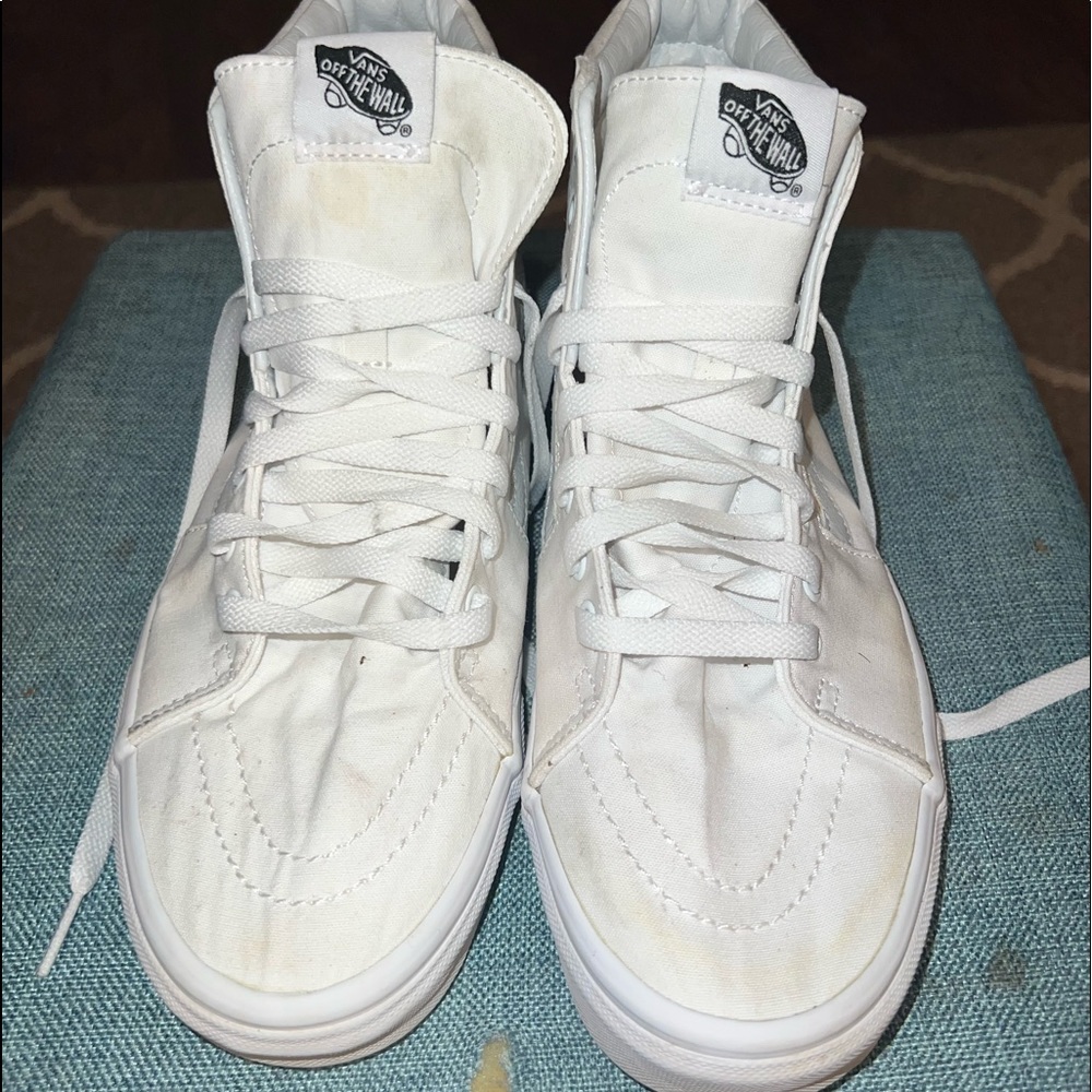 White high top vans 10 1/2 mens